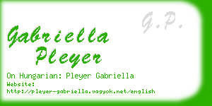 gabriella pleyer business card